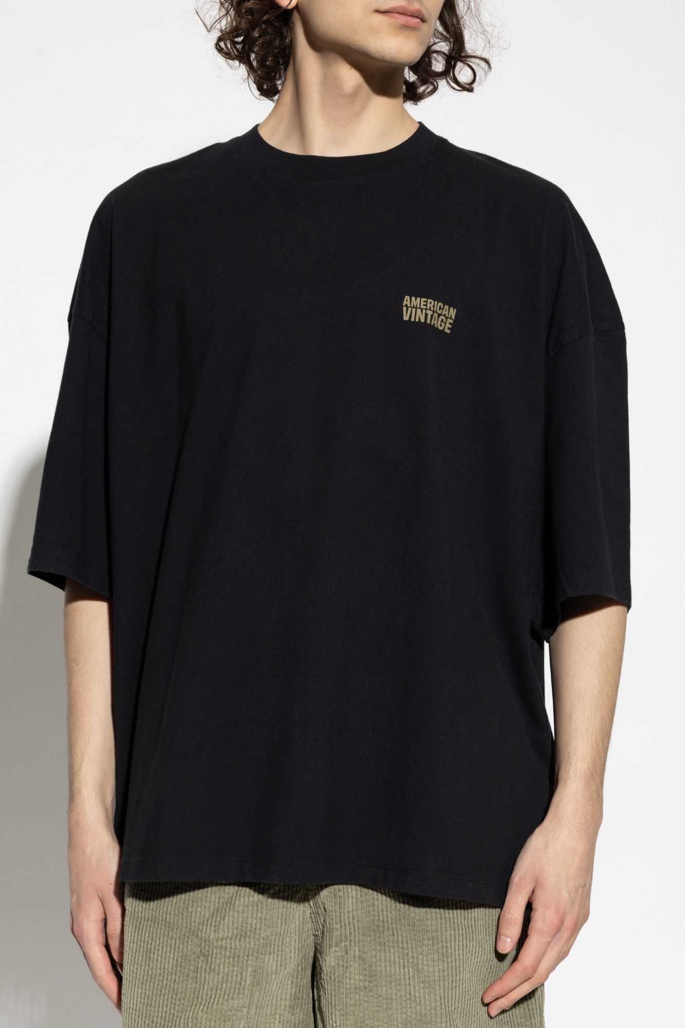 vintage an・an no.26 Black T-shirt with printed logo American Vintage - Vitkac Canada